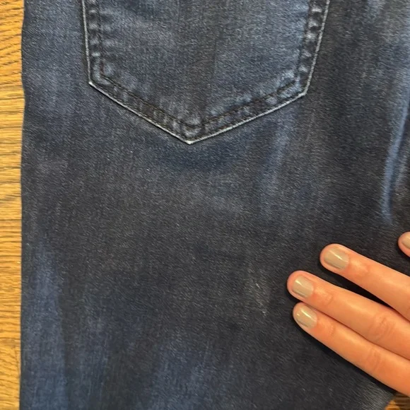 Daze Dark Wash Blue Ankle Flair Jeans Size 29 - Picture 5 of 5